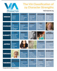 Character Strengths Categories